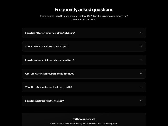 Collapsible FAQ Section with CTA