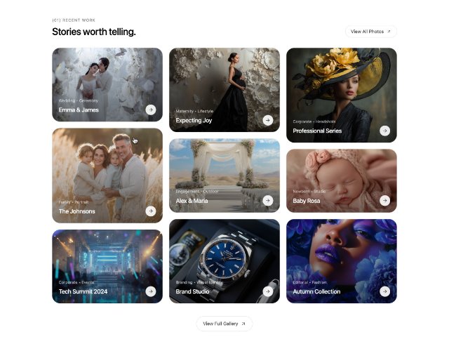 Responsive Photo Portfolio Grid