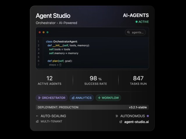 Glassmorphic Dashboard Status Card