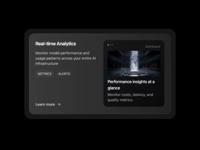 Glassmorphic Analytics Feature Card