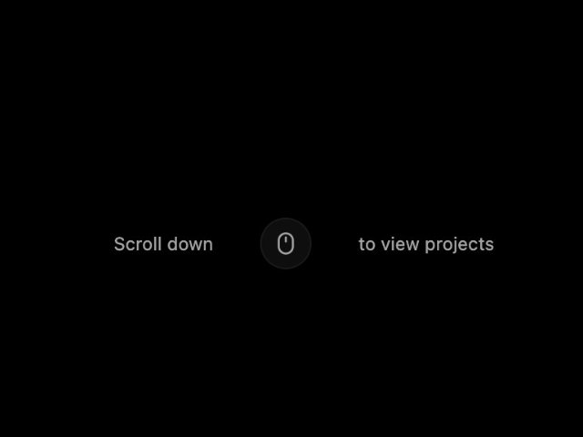 Scroll Down Indicator with Mouse Icon