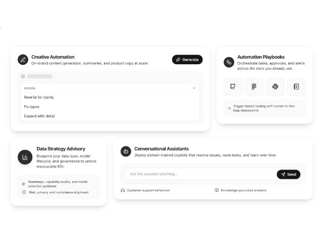 Responsive Service Feature Cards Grid