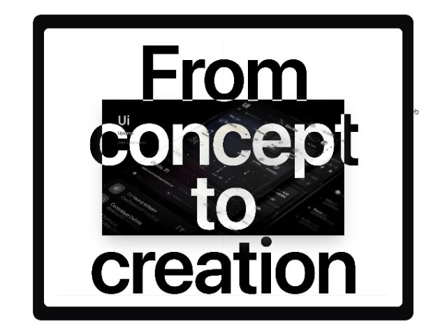 Animated Hero Section with Oversized Headline