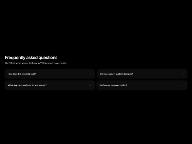 Responsive FAQ Accordion Section
