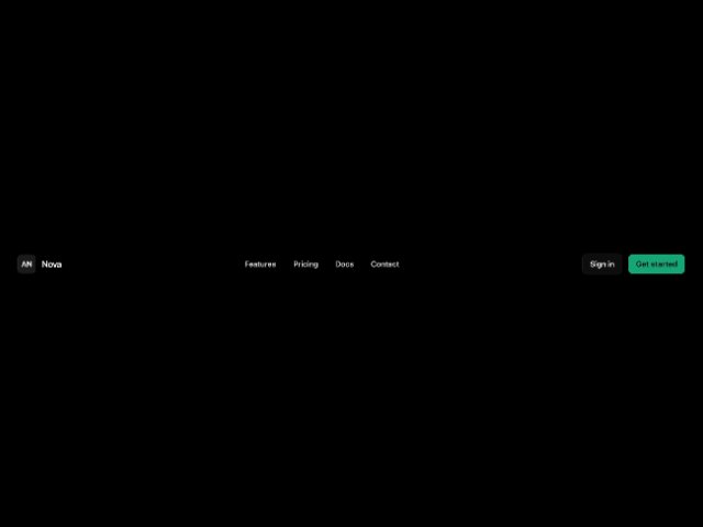 Responsive Navbar with Mobile Overlay Menu