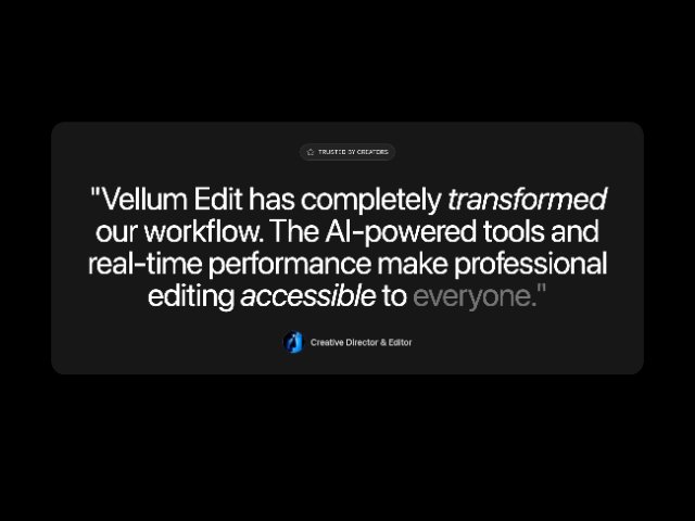 Interactive Quote Reveal Testimonial Section