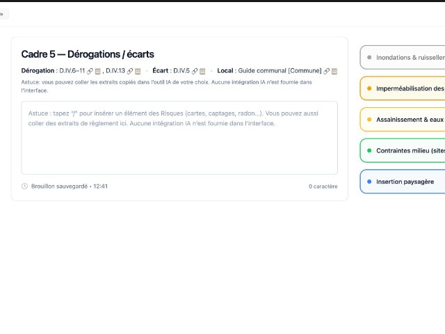 Responsive Document Editor with Reference & Risk Sidebar