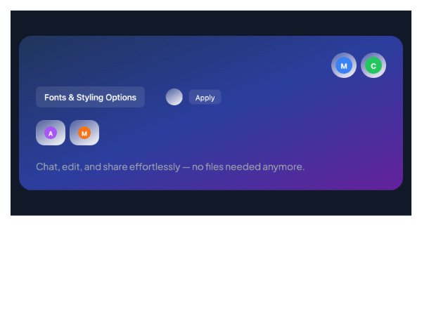 Chat Interface Glass Card