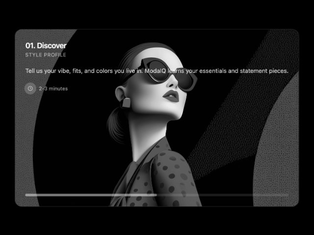 Onboarding Step Card with Hover Blur Background