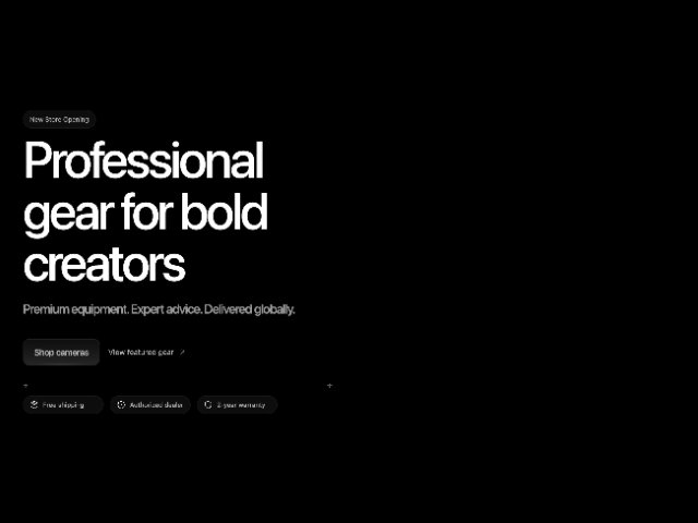 E-commerce Hero Section with Animated Hover CTA