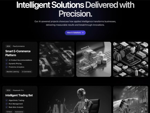 AI Portfolio Showcase Section