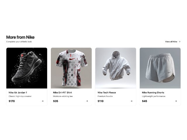 Responsive Product Recommendation Grid