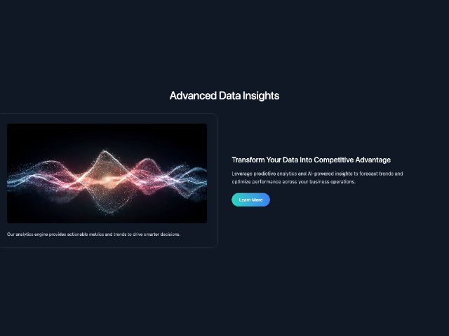 Data Insights Section with Chart and CTA