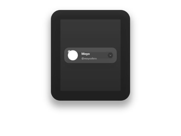 Glassmorphic User Profile Card