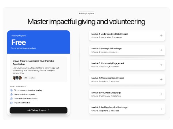 Animated Course Overview Section with Pricing & Modules