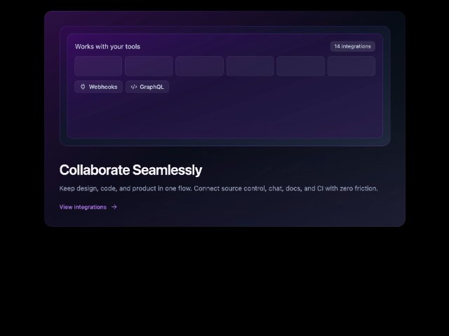 Gradient Automation Feature Card with Hover Effects