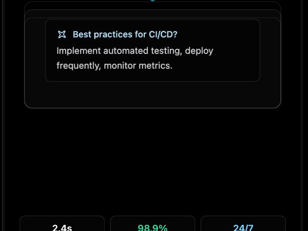 Animated AI Assistant Status Card
