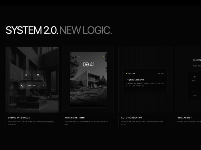 Scrollable Feature Cards Interface Section