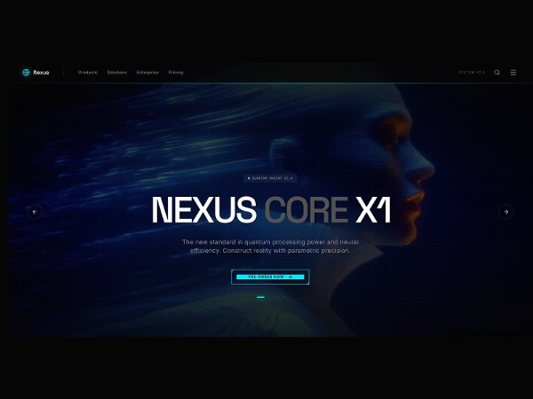 Quantum Product Hero with Image Carousel