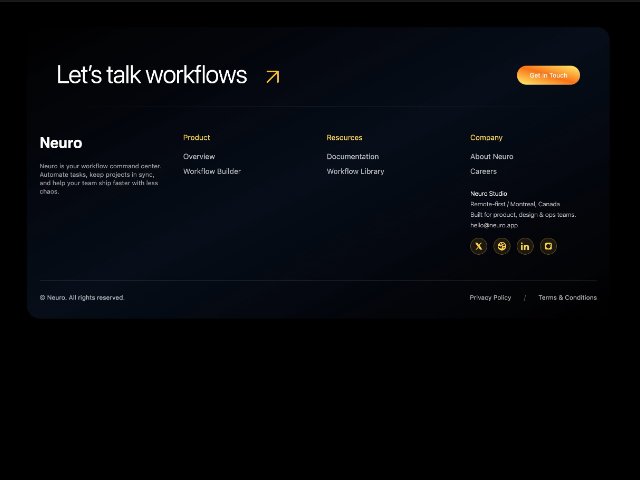 Animated SaaS Footer with CTA Banner