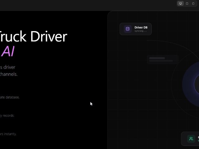 AI Recruitment Feature Section with Animated Visual