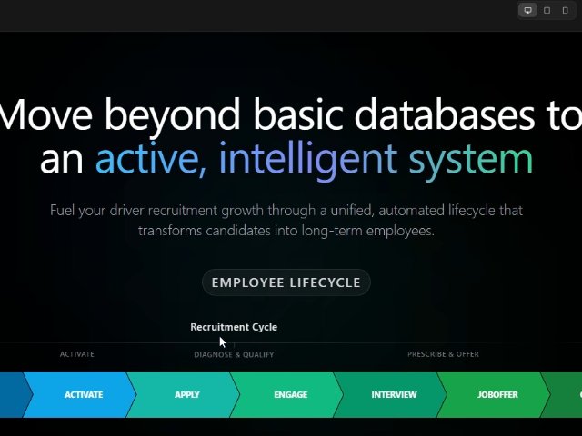 Animated Employee Lifecycle Chevron Section