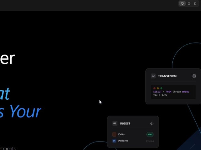 AI Recruiting Hero Section with SVG Visualization