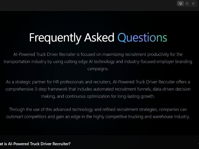 Interactive FAQ Section with Accordion and CTA