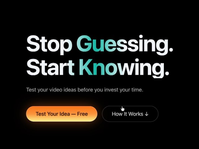 Hero Headline with Shimmer Effect and CTAs