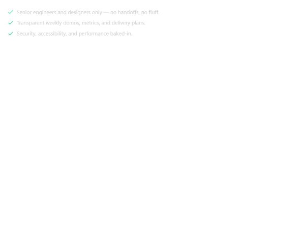 Feature Checklist with Icons