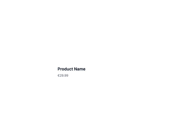 Product Quick View Card
