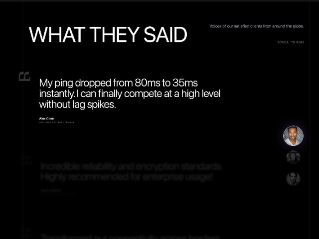 Interactive Scroll-Synced Testimonial Section