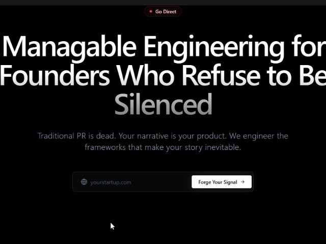 Hero Heading with Domain Input Call-to-Action