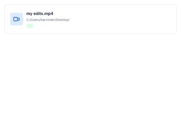 Video File Reference Card