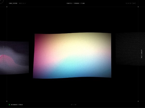 Futuristic 3D Carousel Gallery Background