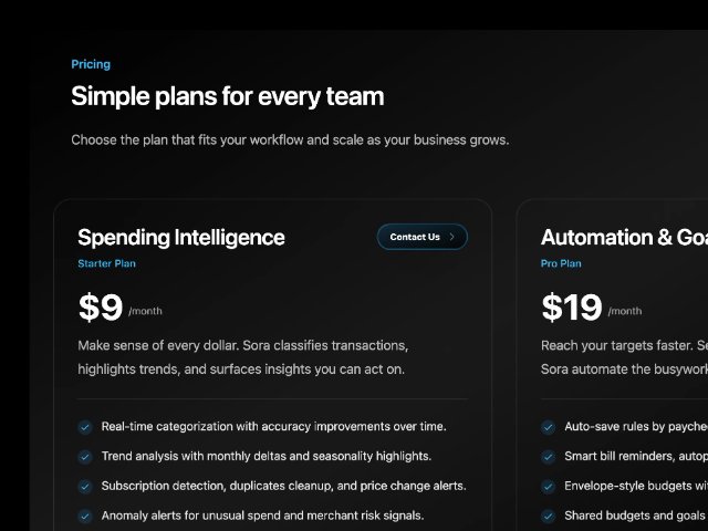 Animated Pricing Section with Plan Toggle