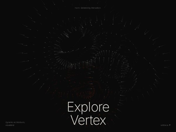 Fullscreen Hero with Interactive Three.js Topology