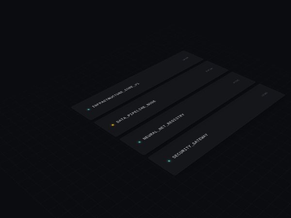 Interactive Isometric Server Blades Display