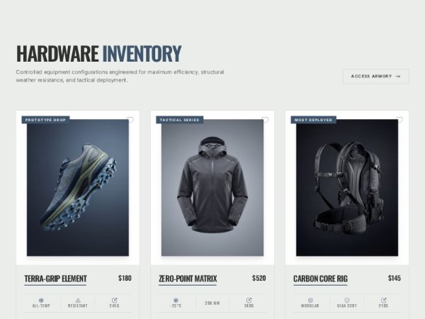 Hardware Inventory Product Grid