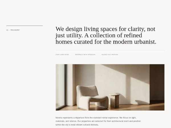 Philosophy Content Section with Image Focus