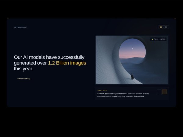 AI Image Generation Showcase Section