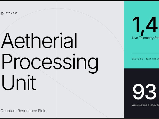 Futuristic Telemetry Dashboard Hero