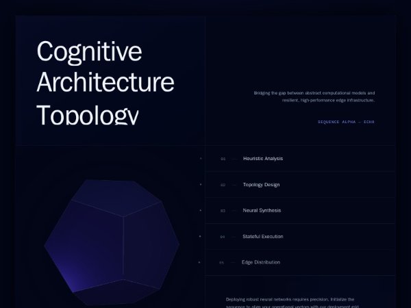 Animated WebGL Feature Showcase Section