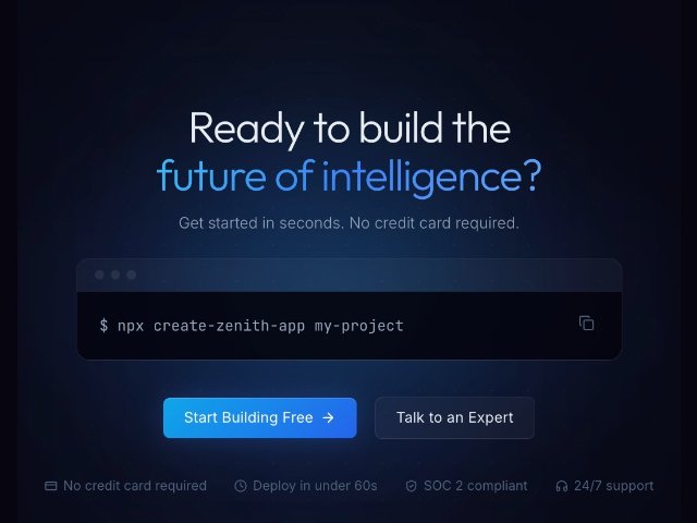 Animated SaaS CTA Section with Copy Command