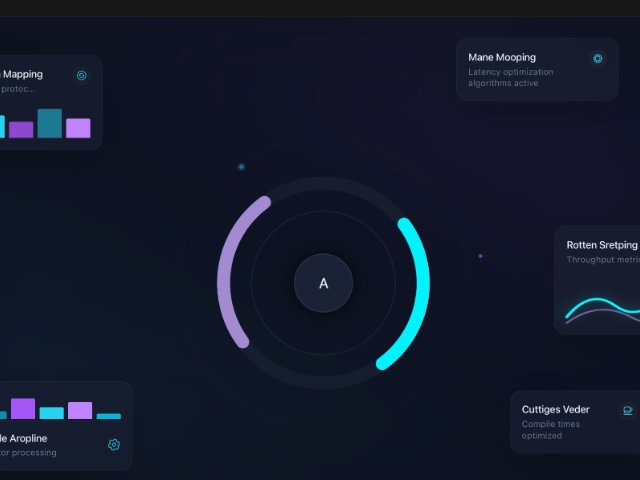 Animated Dashboard Network UI