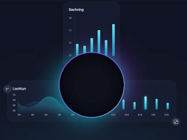 Animated Futuristic Analytics UI