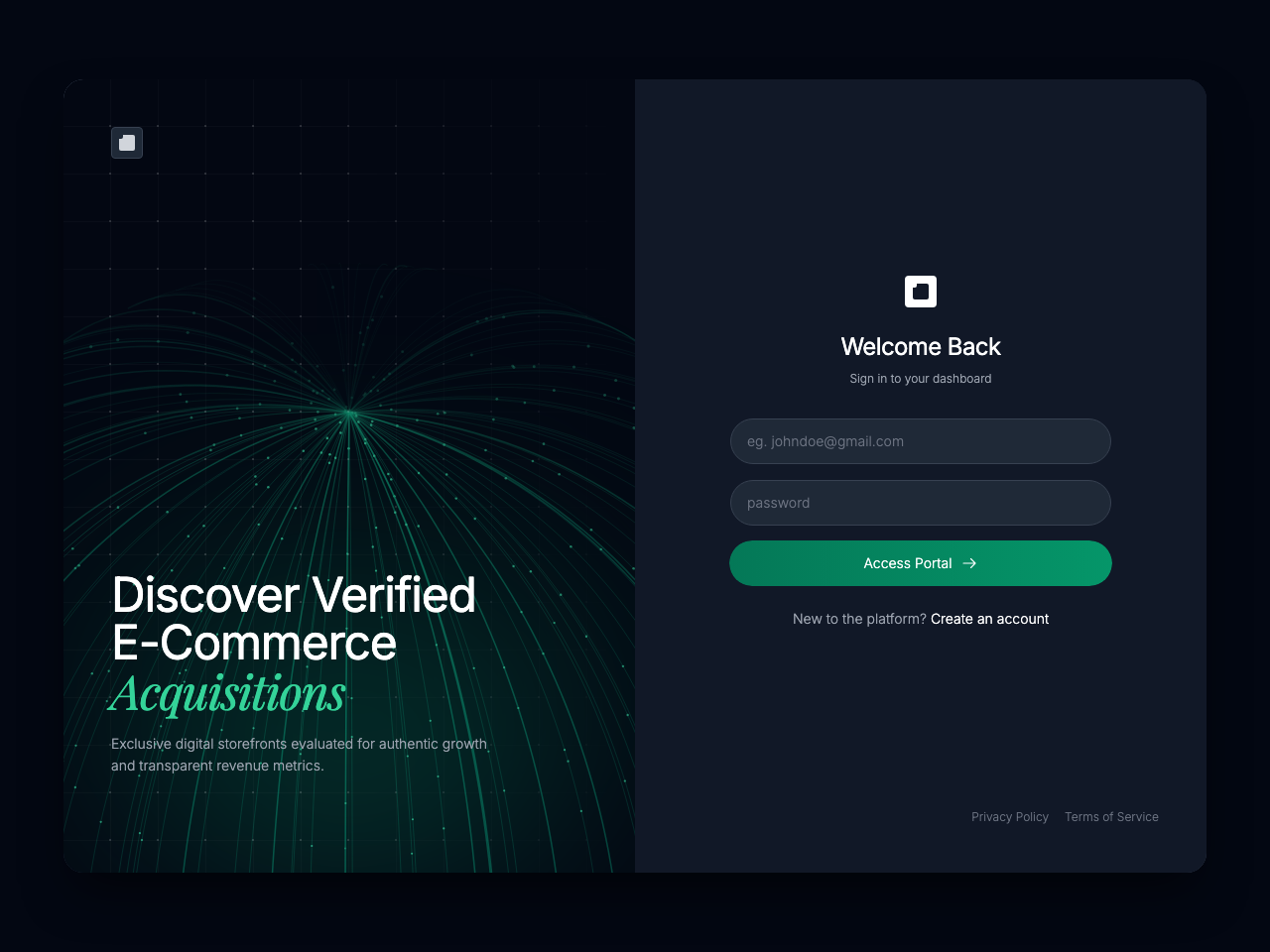 Discover Verified Login Section