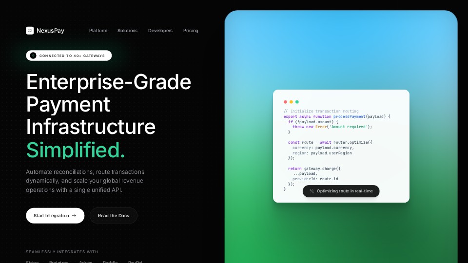 Enterprise Payment Infrastructure thumbnail