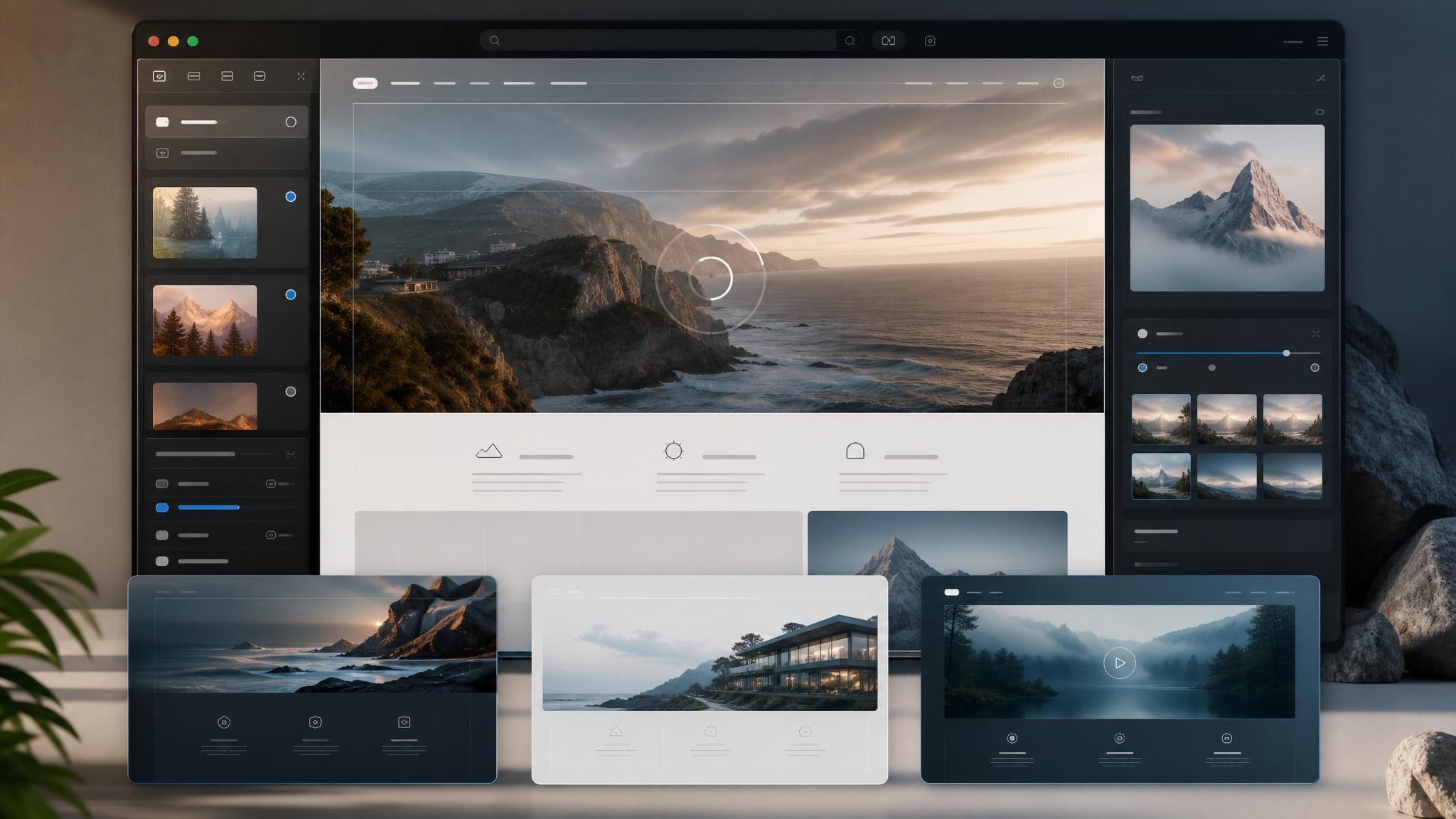 GPT Images 2.0 generating contextual landing-page media for hero, feature, and supporting visual sections