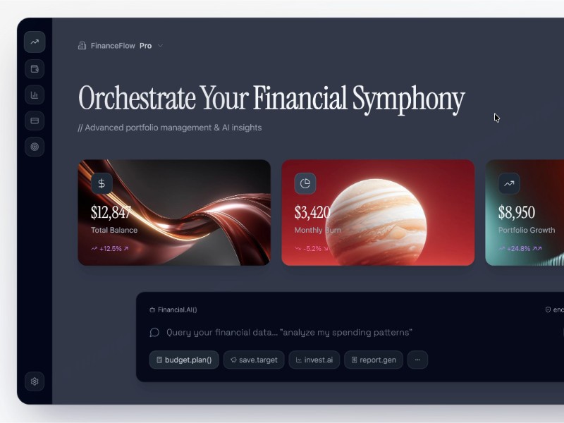 Preview for Financial Dashboard Interface